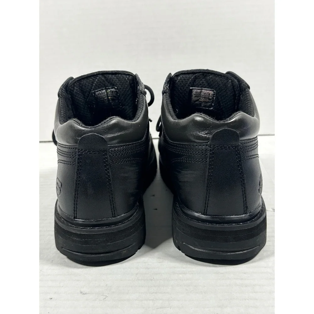 Skechers Mens Y2K Jammers4470EW Black Leather Extra Wide Fit Work Boots Size 9.5